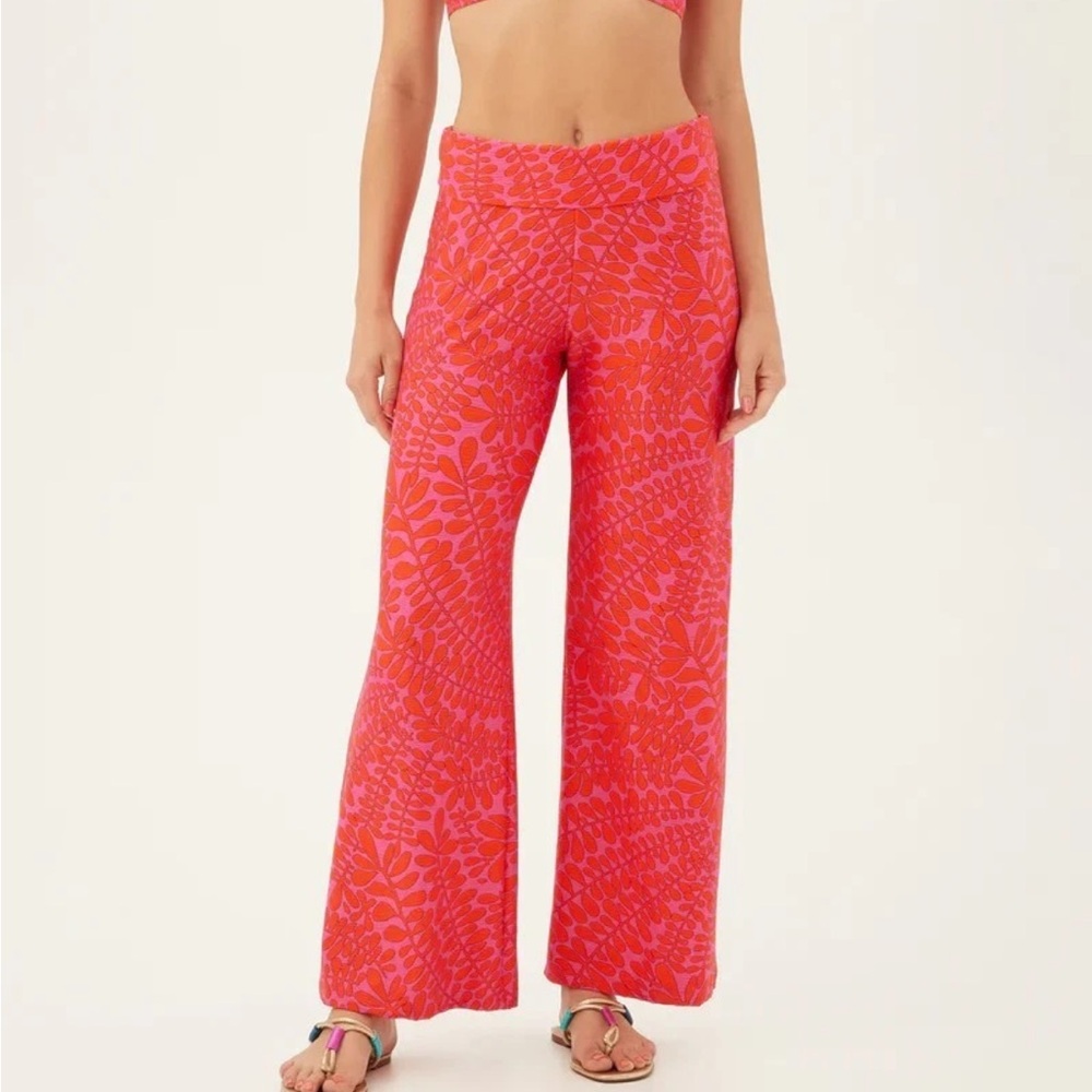 Trina Turk trellis swim coverup pants beach summer large